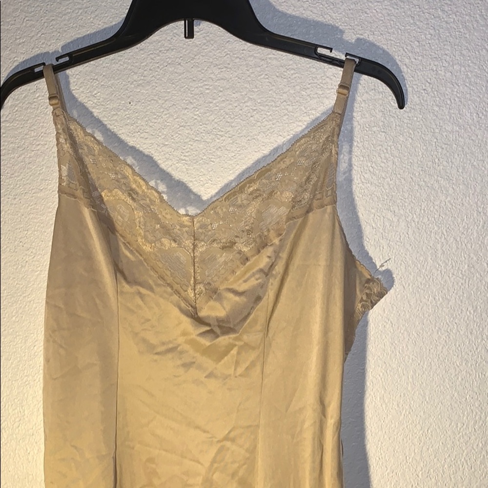 Lace satin nightdress